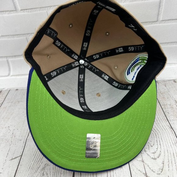 Hartford Whalers‎ NHL 7-7 5/8,8 59Fifty New Era Hat Fitted Cap Blue Brown Men - Picture 5 of 13